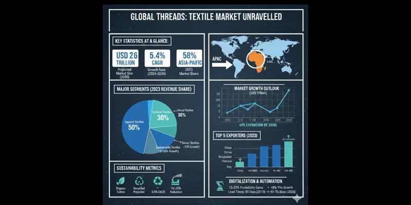 Global textile market projected to reach USD 2.6 trillion by 2030
